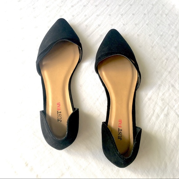 {JustFab} Black Flats. Size 6.5 HOST PICK! - Picture 2 of 8